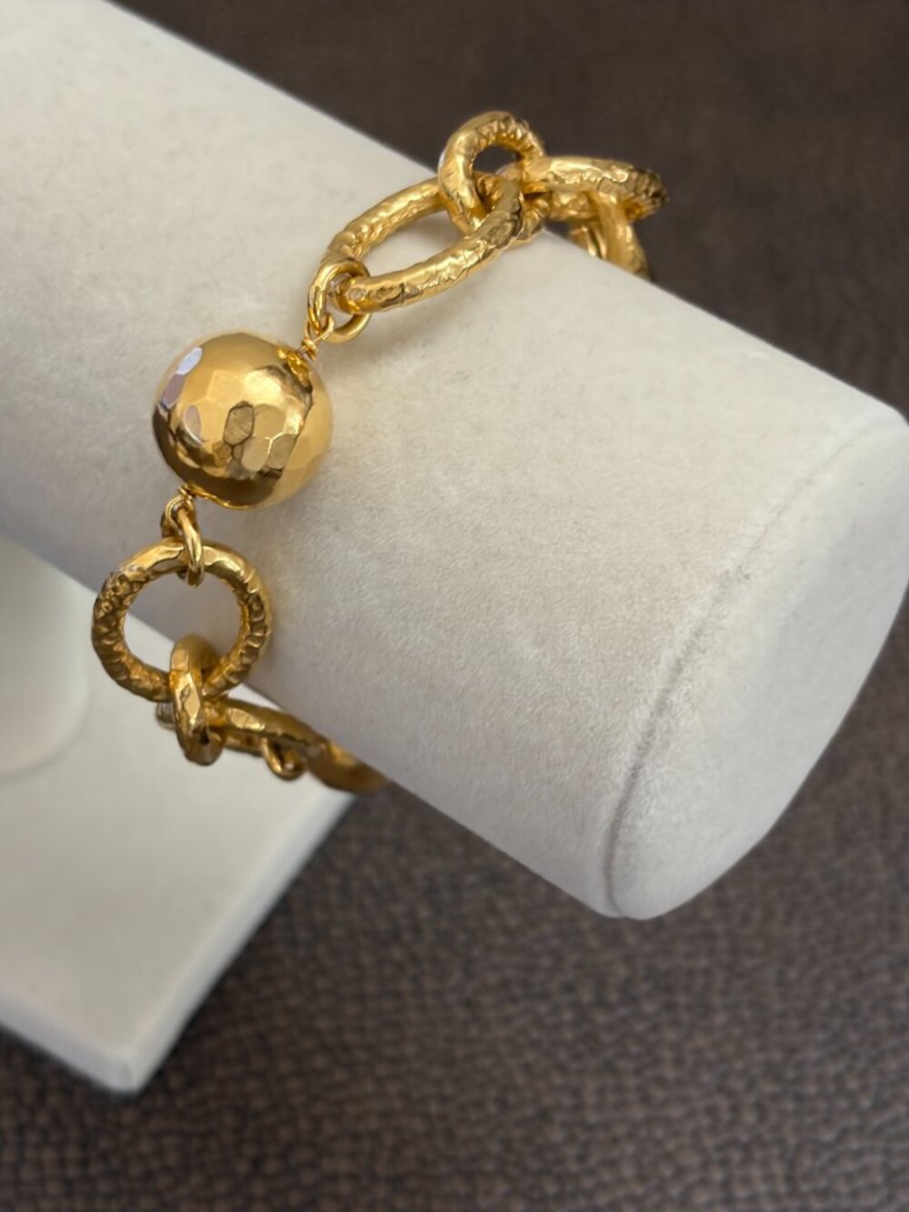 B Italy Hammered Statement Link Bracelet